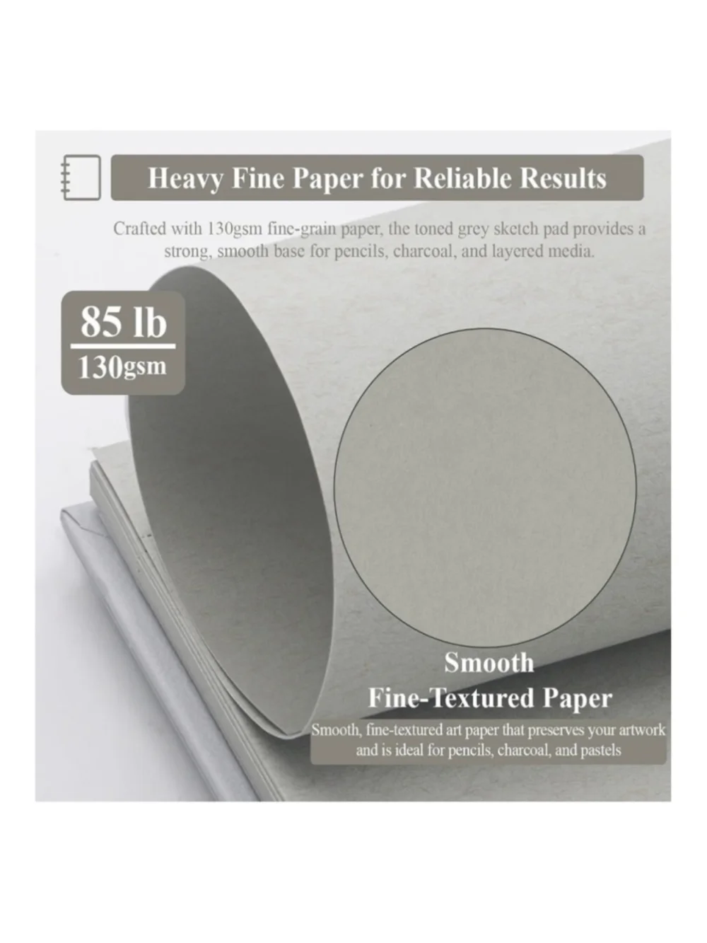 NEW SuFly Gray Toned Sketch Pad, 11